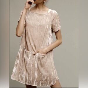 Floreat Velvet‎ Beige Dress